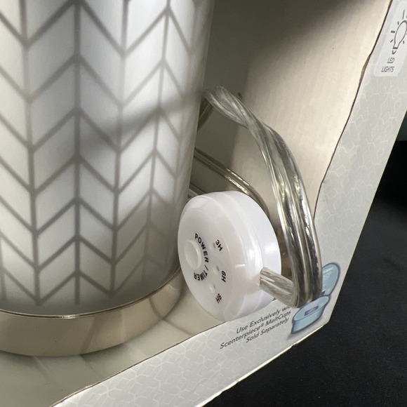 Yankee Candle Scenterpiece-Arrowhead Electric Easy Melt Cup Warmer-Timer EUC - Picture 5 of 7